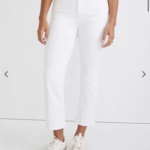Madewell Cali Demi-Boot Jeans in Pure White size 27